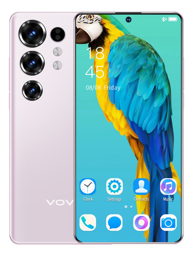 Vove S24 Dual Sim 2025 Popular El Último Modelo Smartphone 16gb Ram 512gb Rom Android 13 Desbloquea Más Vendido Celular 5g Wifi 6,74 Pulgadas Violeta Claro