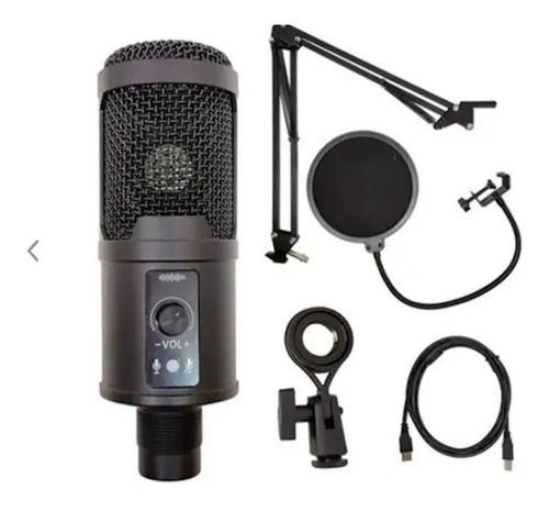 Kit Microfono Condensador Profesional Bm65 Usb Striming