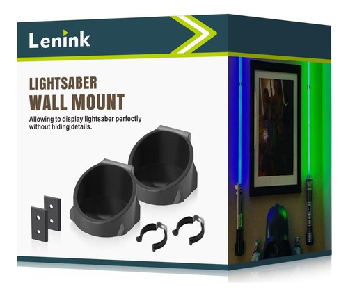 Soporte De Pared Lenink Para Sable De Luz - Negro