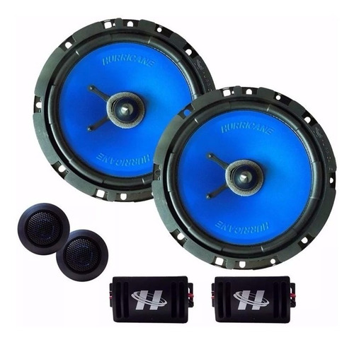 Kit 2 Vias 130w 6 Polegadas Hurricane Cm 6.2 Som 130 Rms