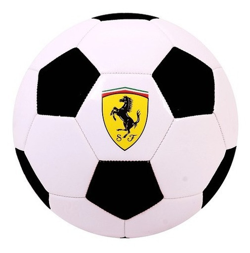 Balon De Futbol Blanco Negro Ferrari