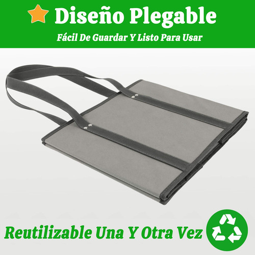 Bolsa Reutilizable Para Comestibles Caja Grande Plegable
