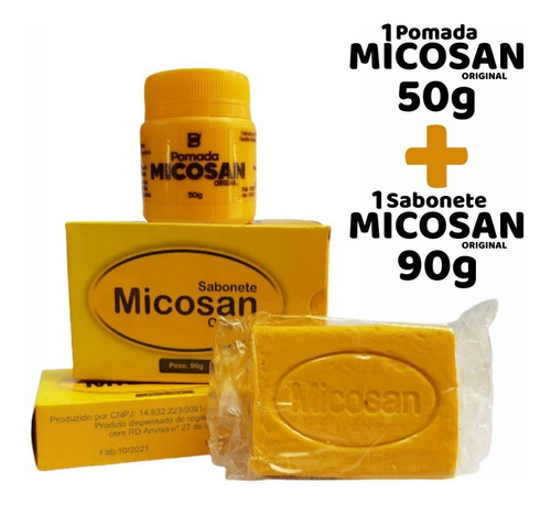 Kit Pomada Clareadora E Sabonete Micosan P Micoses Em Geral 