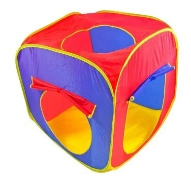 Imagen 6 de 9 de Carpa Infantil Doble Con Túnel Pelotero Regalo Tbx