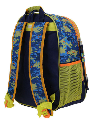 Mochila Grande Chenson Dinosaurio T-rex Korav Niño Escolar Verde Liso