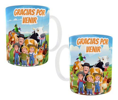 Taza Plástico Souvenir X20 La Granja De Zenon