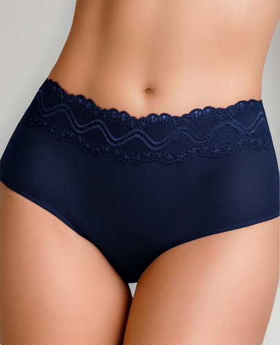 Pantaleta Completa De Microfibra Y Encaje. Berlei 72-029