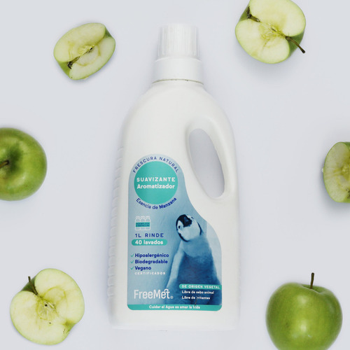 Suavizante de Ropa Freemet 1L Manzana Biodegradable