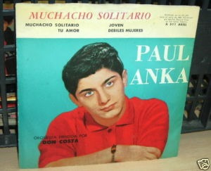 Paul Anka Muchacho Solitario Simple C/tapa Argentino