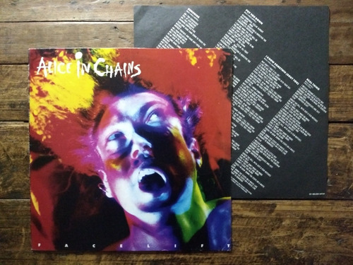 Alice In Chains Facelift Vinilo Lp 1992 Brasil Insert Grunge
