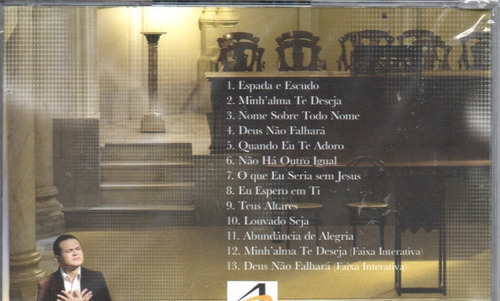 Cd Davi Sacer - Deus Não Falhará - Orig Lacra