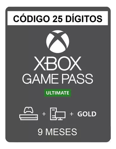 Xbox Live Gold + Game Pass Ultimate Código 9 Meses