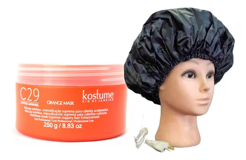 Mascara Orange C29-copper Apparel Kostume + Gorro Eléctrico