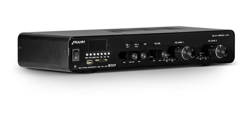 Imagem 1 de 6 de Amplificador De Áudio Frahm Slim 2500 App G3 Usb/fm/bt 160w