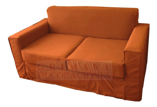 Imagen 6 de 10 de Funda A Medida Sillon 2 Cuerpos Tela Pamana-madras-rafia