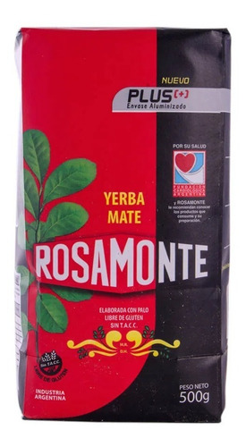 Yerba Rosamonte Plus Con Palo Paquete De 500grs Pack 6unid
