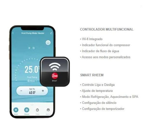 Trocador De Calor Piscinas Até 60.000 Litros Rheem C/ Garant 220V
