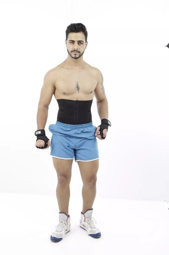 Cinta Modeladora Masculina 12 Barbatanas Redutora Ci20