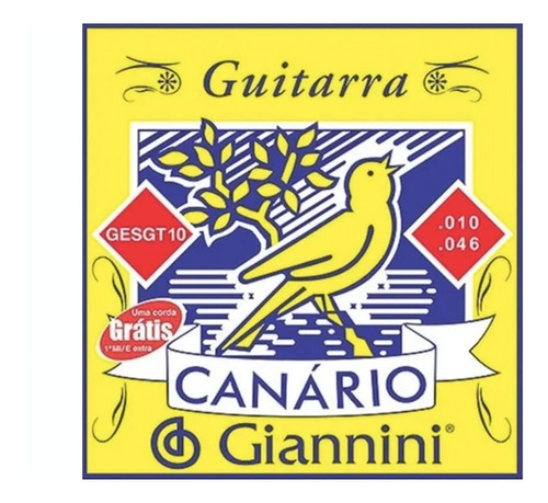 Jogo Giannini Canario Guitarra 010 Gesgt10 
