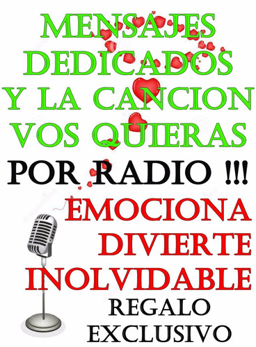 Regalo Sorpresa Mensaje Por Radio Con Su Musica Preferida