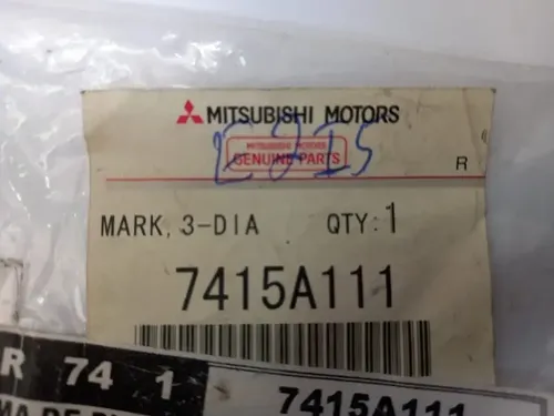 Emblema Sigla Mitsubishi Porta Malas Lancer Asx Original