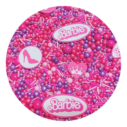 Sprinkle Confeti Mix Barbie Rosa Pink Morado