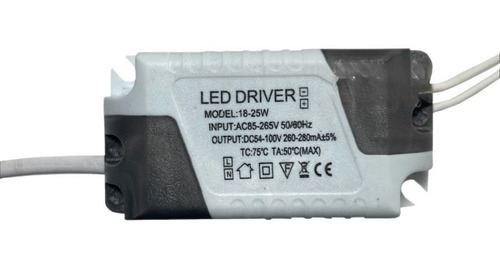 Imagem 1 de 3 de Driver Reator Fonte Led Para Plafon 18w A 24w (25w) Bivolt