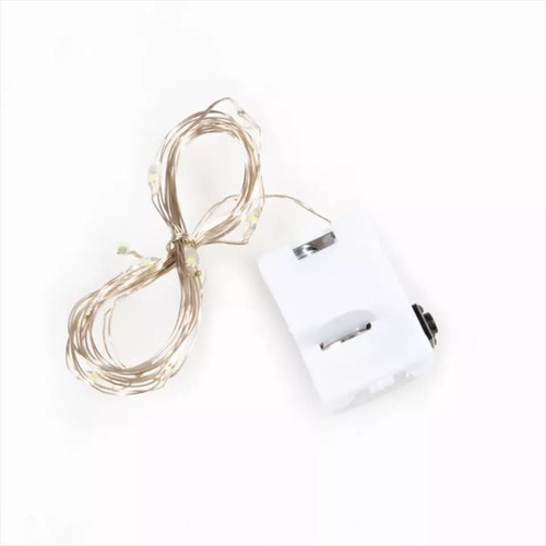 Imagen 6 de 9 de Guirnalda Luz Led Alambre De Cobre Luz Intermitente 2m X10ud