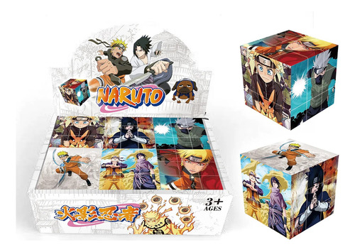 Cubo Rubik 3x3 Naruto Anime Sasuke Destreza Juego Kakashi