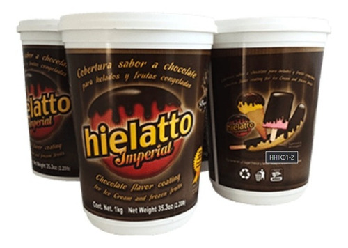 5 Kg Cobertura Chocolate Hielatto (frutas, Helado Y Paletas)