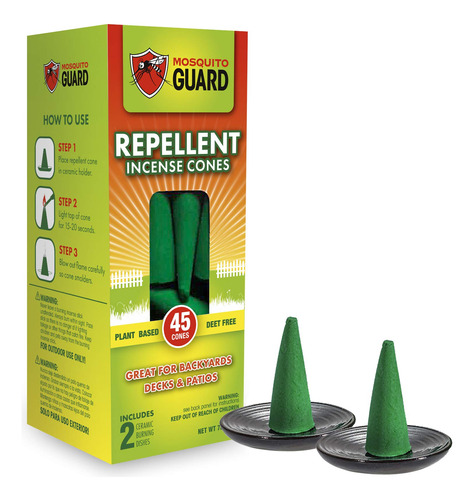 Mosquito Guard 45 Piezas De Cono De Incienso Repelente De Mo