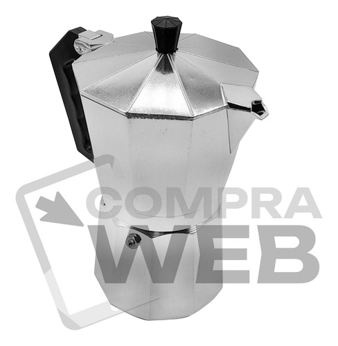 Cafetera Italiana Para Hornalla, 9 Pocillos, Aluminio, 13289