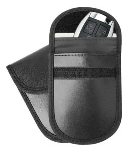 Funda Bloqueo Rfid Key Vigilant Cuero Eco 10x8 Cm