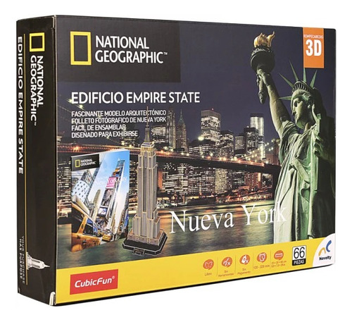 Rompecabezas 3d National Geographic New York Empire State