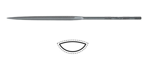Lima Vallorbe Ourives Agulha Amêndoa 140mm Gr1 2403 Suiça