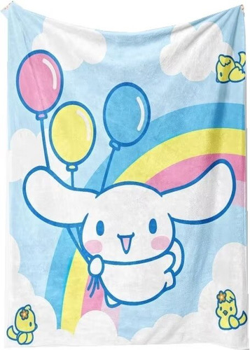 Manta De Franela Con Bonito Diseño De Globo Sanrio Cinnamoro