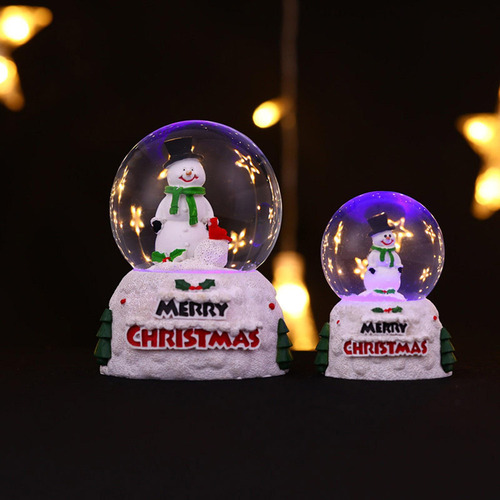 Bola De Cristal Bola De Nieve Navideña Muñeco De Nieve L