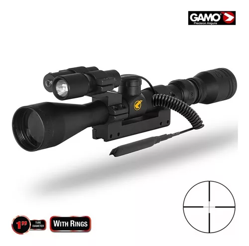 Mira Telescopica Gamo 3-9x40 Wr Vampir + Laser + Linterna