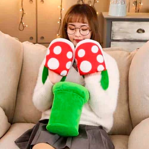 Imagen 4 de 6 de Pantuflas Planta Carnívora Mario Bros