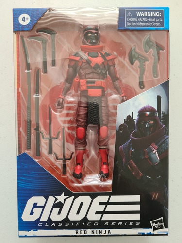 Gi Joe Classified Series #08, Red Ninja Figura Coleccionable (Usado)