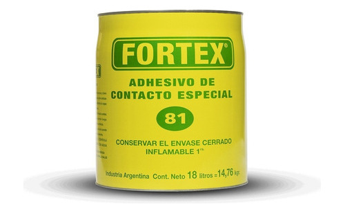 Adhesivo Contacto Fortex C81 18 Litros 10004 Pintumm