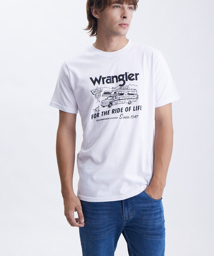 Remera Manga Corta Hombre Wrangler Van Life 