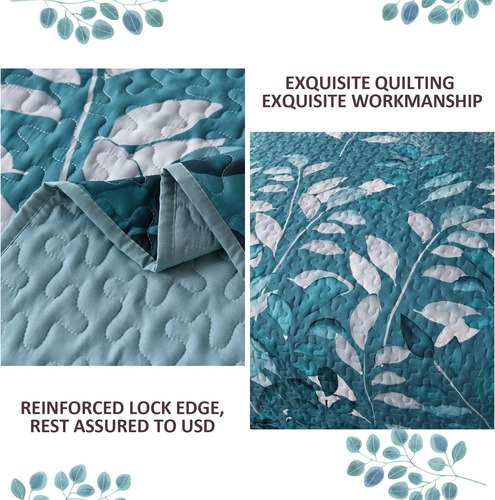 Wongs Bedding Juego De Colcha Tamaño Queen, 3 Piezas, Color