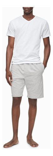 Camiseta Calvin Klein Cotton Stretch, Pacote Com 3 Unidades,