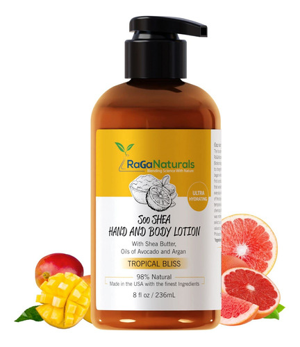 Raganaturals Locion Tropical Bliss De Mango Con Manteca De K