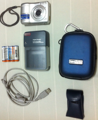 Camera Dig Olympus X-760 + Bater + Carregador + Card (usado)