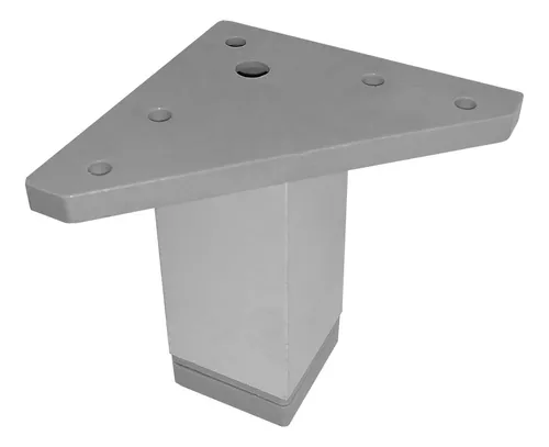 Pata cuadrada de aluminio regulable para muebles