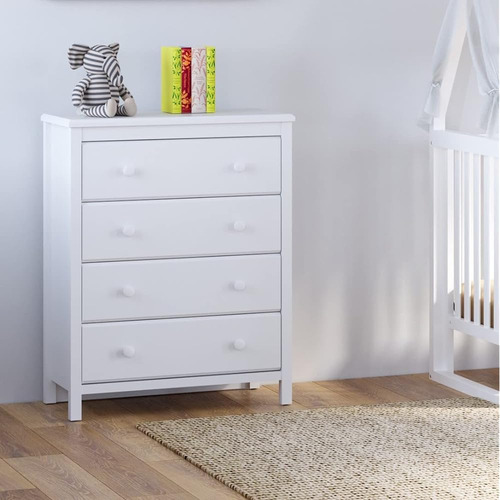 Storkcraft Alpine Cómoda De 4 Cajones Blanco Certificado