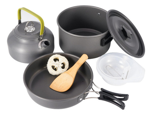 Li Juego De Utensilios De Cocina For Acampar, Vajilla De