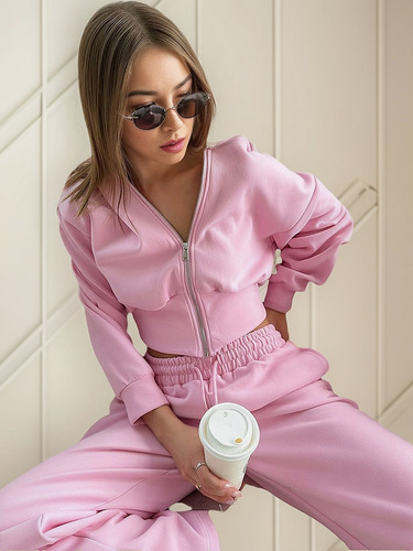 Conjunto Casual De Sudadera Con Capucha Y Pantalones Para Mu